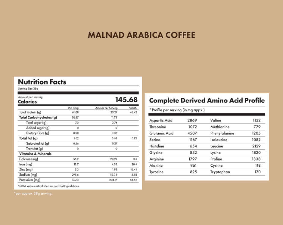 Cosmix No-Nonsense Plant Protein Malnad Arabica Coffee, 24g Protein