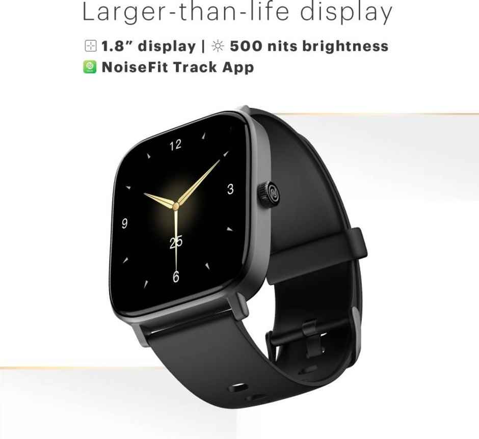 Noise Colorfit Icon 2 Smartwatch with Bluetooth Calling | 1.8" Display | SpO2 Sensor - Jet Black