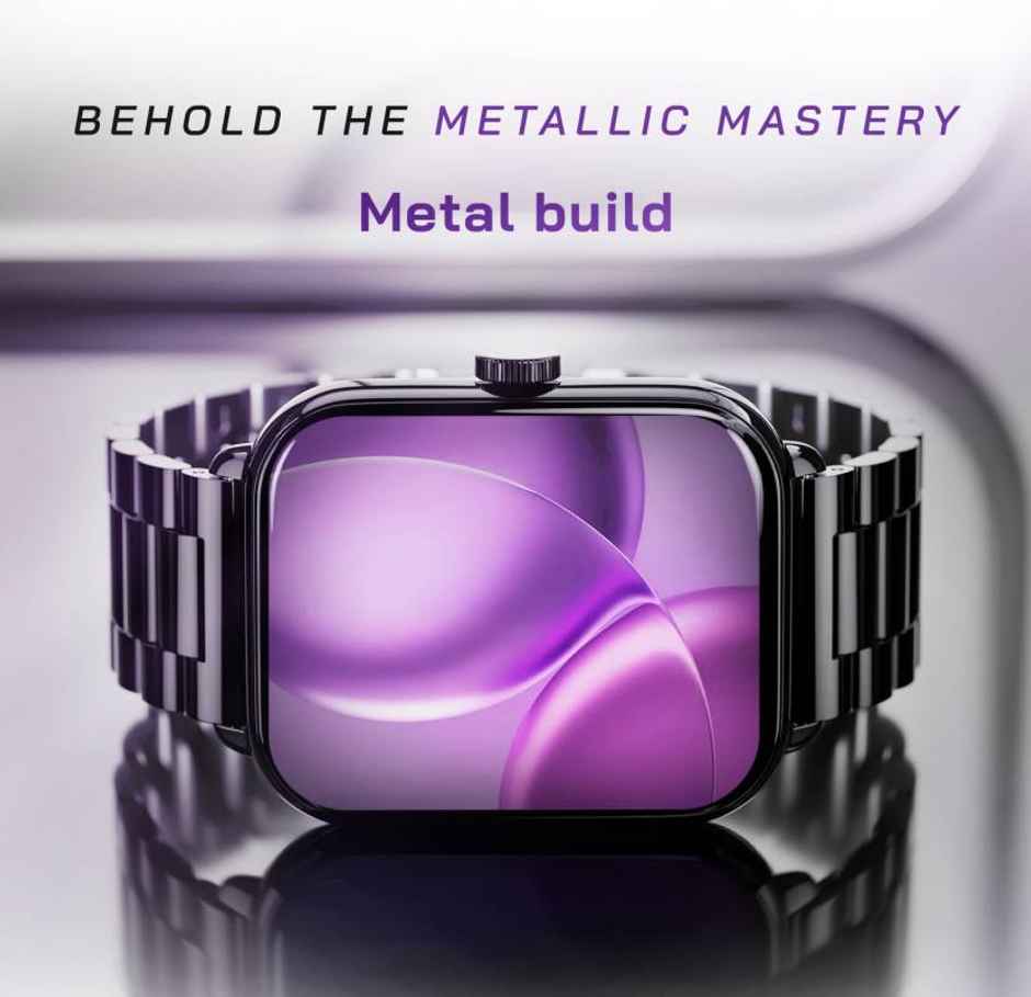 Noise Colorfit Icon 3 Plus Smartwatch with Bluetooth Calling | 2" Display | SpO2 Sensor - Midnight Gold