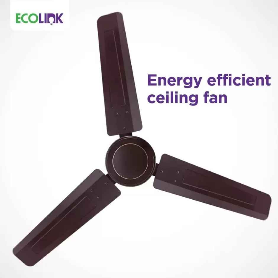 EcoLink Airomax 1200 mm Ceiling Fan 1 Star 1200 mm 3 Blade Ceiling Fan | Brown