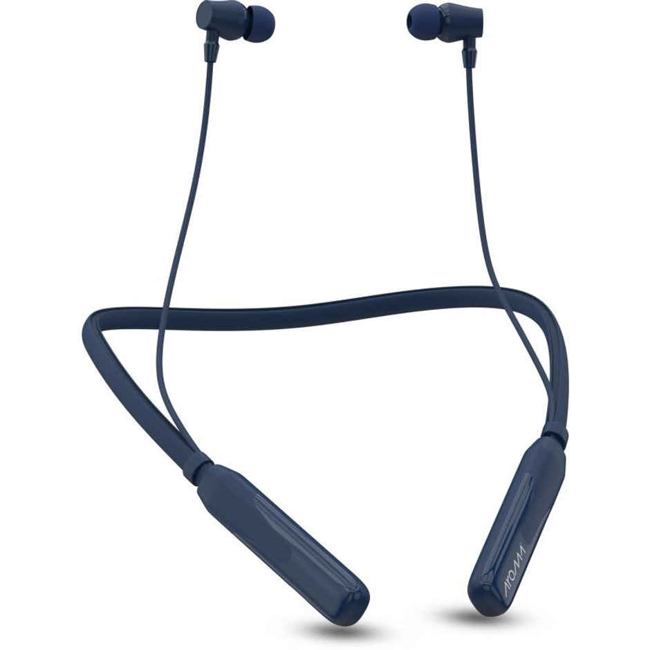 Aroma Nb119 Core - 60 Hours Playback | Wireless Bluetooth Neckband | Fast Charging | Blue