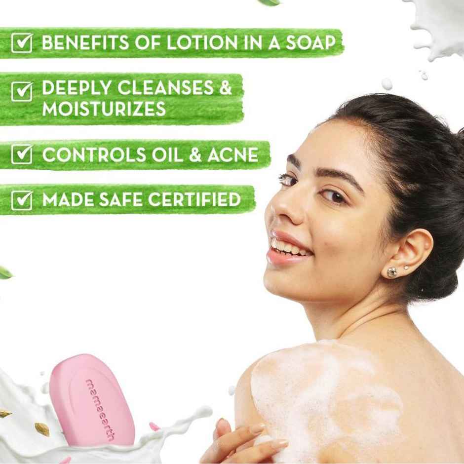 Mamaearth Multani Mitti Moisturizing Lotion Soap - Pack of 4