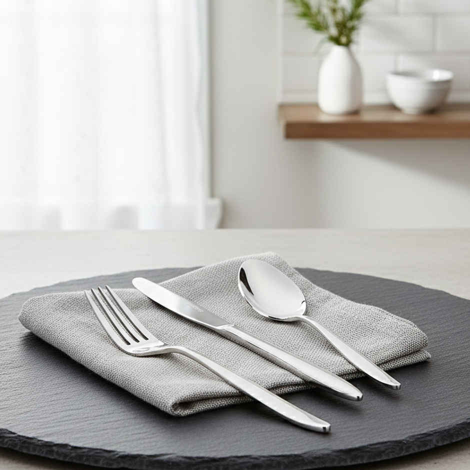 Blackcarrot Cutlery | Set of 3 | Silver | 304 Food Grade Stainless Steel