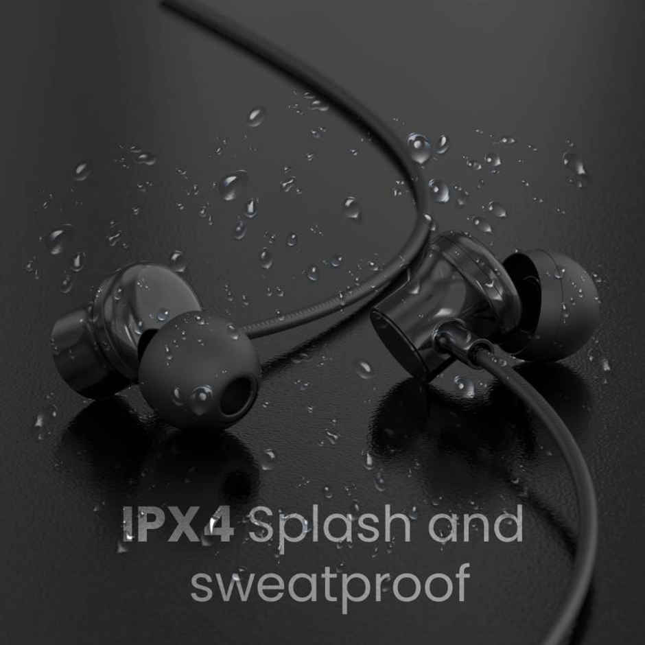 Aroma Nb120 Carbon Upto 40hrs Playtime I Enc I Fast Charging I Dual Pairing Neckband Bluetooth