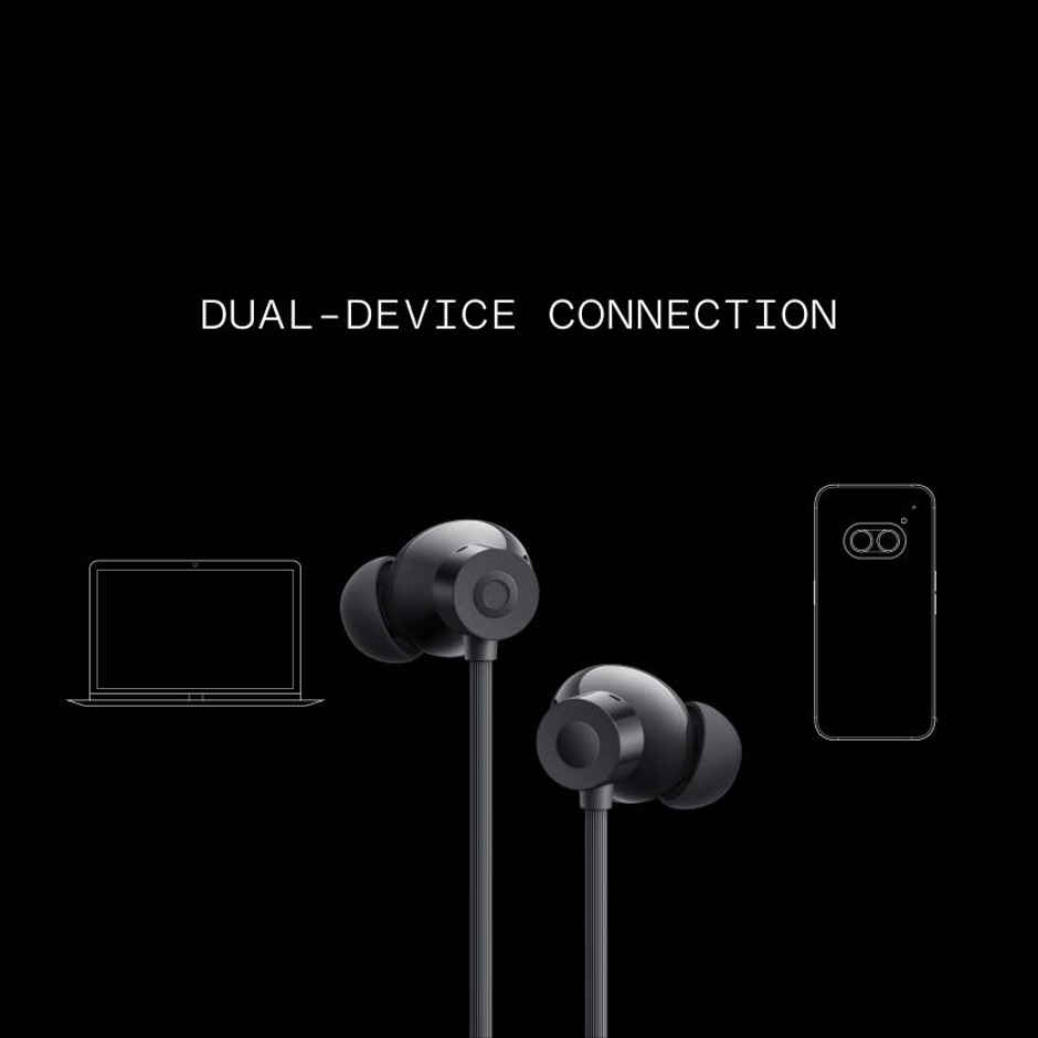 CMF BY NOTHING Neckband Pro Bluetooth In-Ear Neckband,50Db Hybrid Active Noise Cancelling Earbuds With 5 Hd Mics,Ip55 Bt5.3, 37Hrs Long Play Time Dual Device Connection Neckband Headphones-Dark Grey