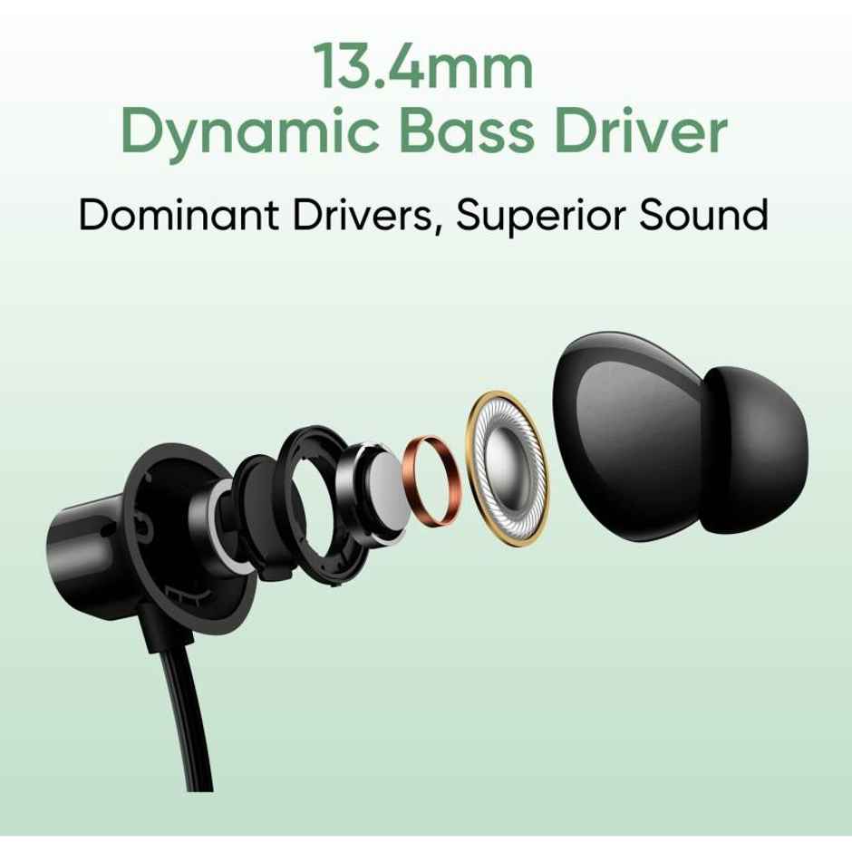 Realme Buds Wireless 3 Neo In Ear Bluetooth Neckband With 13.4 Mm Dynamic Bass Boost Driver - Green