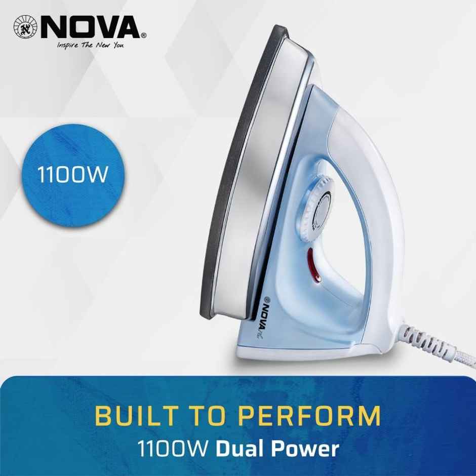Nova Plus Ni 150 Heavy Weight 1100 W Dry Iron (Blue)