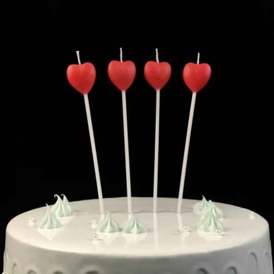 Heart Stick Candles | Assorted Colour | Se7en