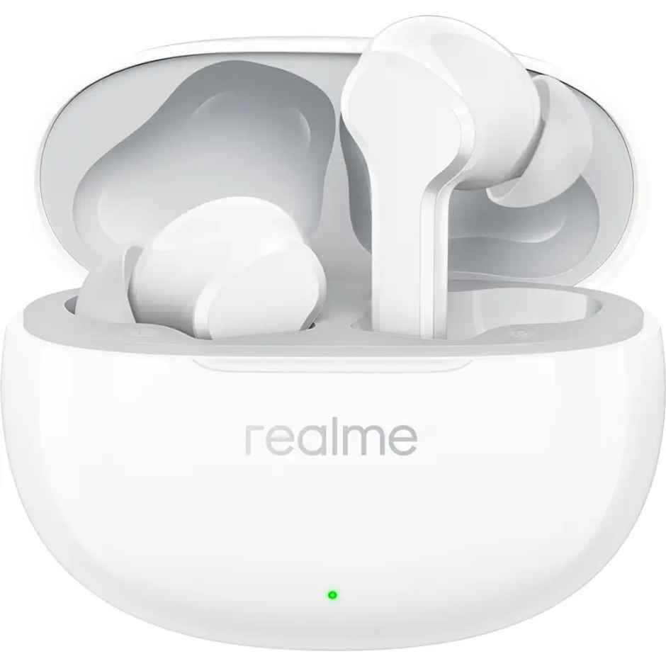 Realme Buds T110 With Ai Enc For Calls Fast Charging Bluetooth In Ear Earbuds ( White )