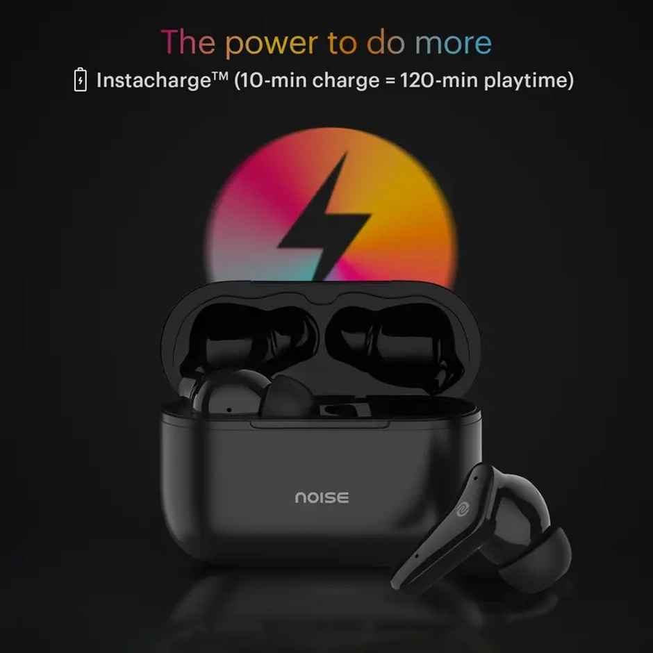 Noise Buds VS102 TWS Earbuds with 50 Hrs Playtime, 11mm Driver, IPX5 and Unique Flybird Design Bluetooth - Jet Black