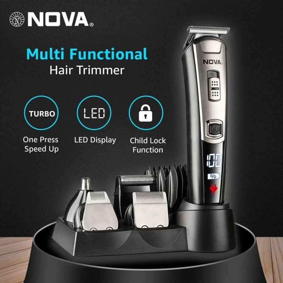 Nova Ng 1153 Digital Usb Trimmer 160 Min Runtime 20 Length Settings (Black)