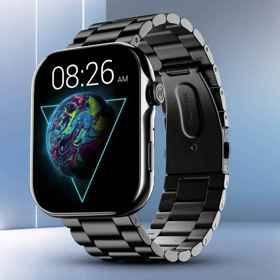 Noise Colorfit Vision 3 Smartwatch with Bluetooth Calling | 1.96" Display | Thin Bezel - Jet Black