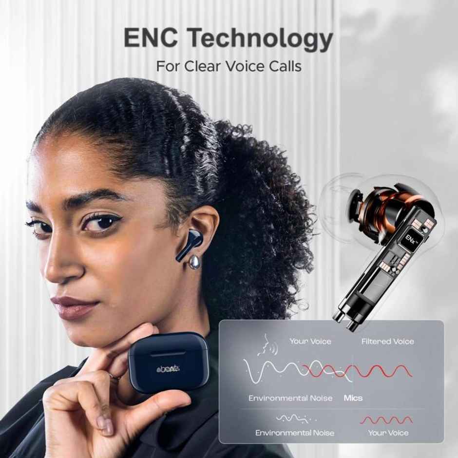 Aroma NB137 Dive - 60 Hours Playback | TWS | Fast Charging | Dual Device Compatible | Blue