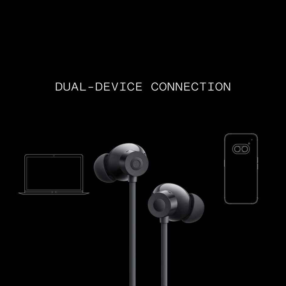 CMF BY NOTHING Neckband Pro Bluetooth In-Ear Neckband,50Db Hybrid Active Noise Cancelling Earbuds With 5 Hd Mics,Ip55 Bt5.3, 37Hrs Long Play Time Dual Device Connection Neckband Headphones-Dark Grey