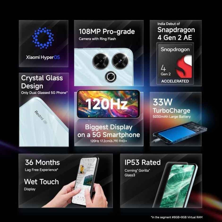 Redmi 13 5G | 6GB | 128GB | Orchid Pink