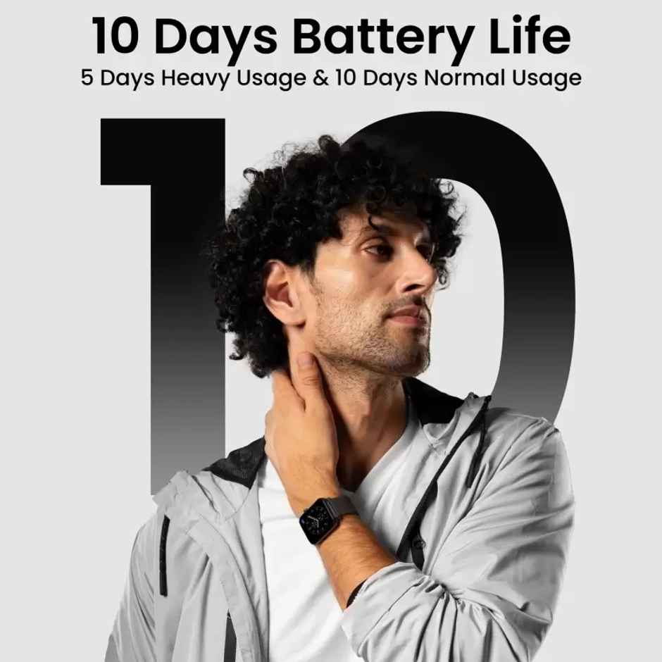 TAGG Verve Plus Smartwatch - 1.69" Display | SpO2 Monitor - Black