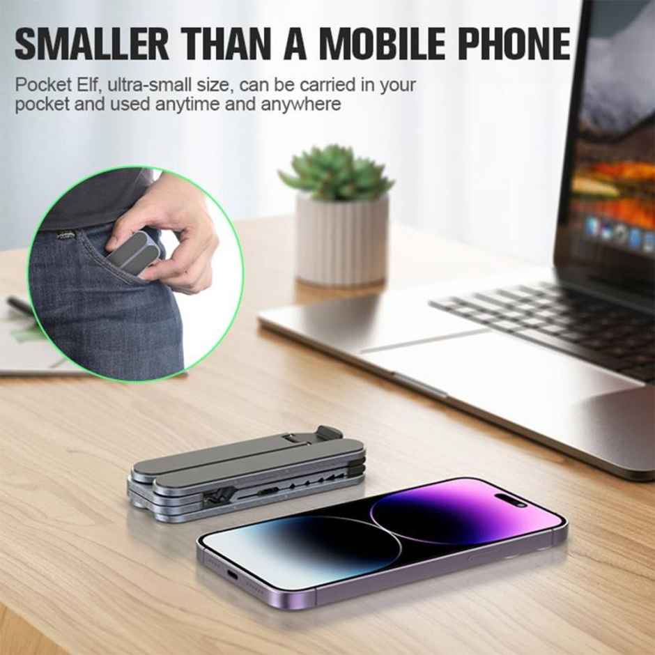 Bestor H-Shape Laptop Stand Compact Aluminum For Desk Built-In Damping Shaft,6-Levels Adjustable