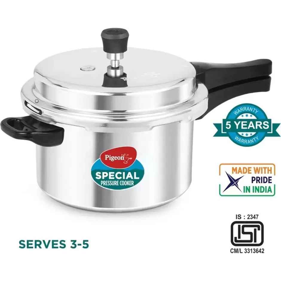 Pigeon Special 3.5 L Outer Lid Pressure Cooker | Aluminium