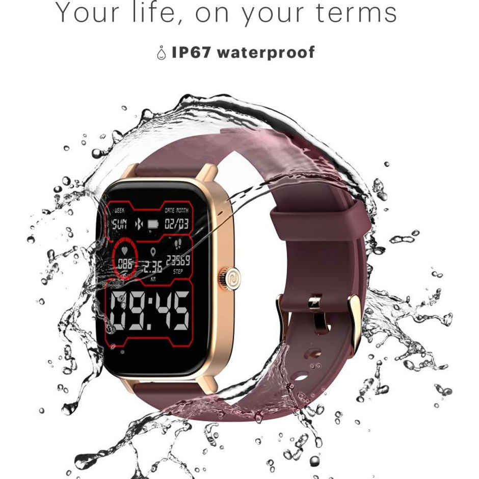 Noise ColorFit Icon 2 Smartwatch, 1.8'' Display with BT Calling, AI Voice Assistant Smartwatch - Deep Wine