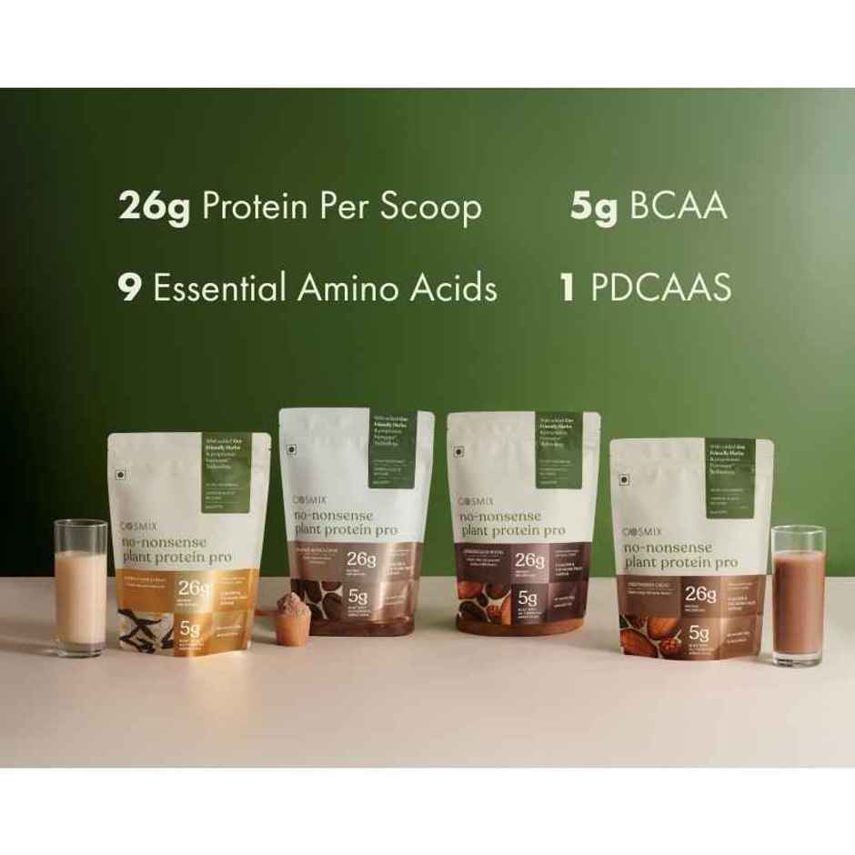 Cosmix No-Nonsense Pro Plant Protein Chikmagalur Mocha, 26g Protein