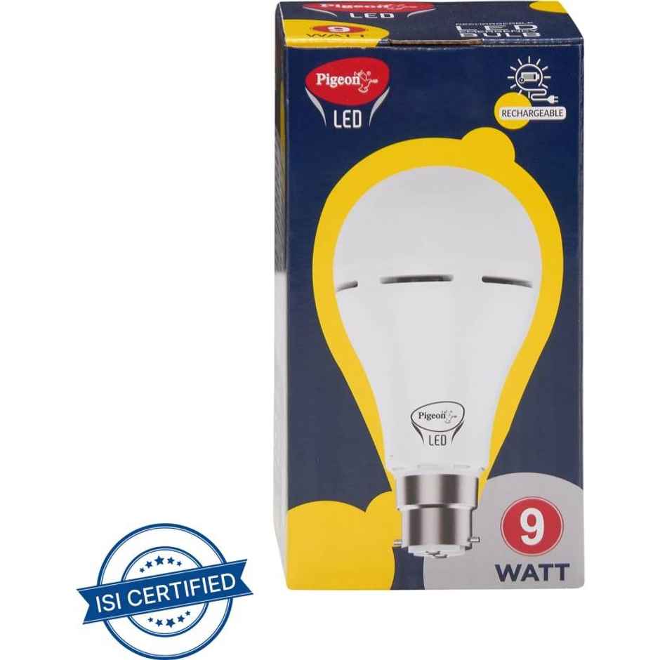 Pigeon LED Emergency Bulb - White | Rechargeable