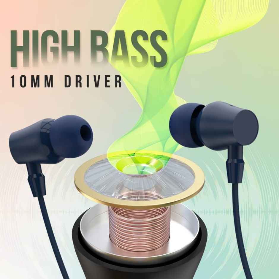 Aroma Nb119 Clear - 60 Hours Playback | Wireless Bluetooth Neckband | Magnitic On/Off | Blue