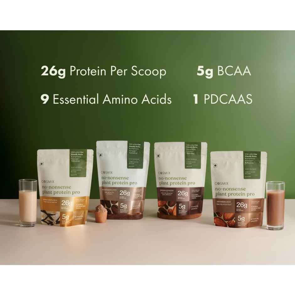 Cosmix No-Nonsense Pro Plant Protein Kerala Vanilla Bean, 26g Protein