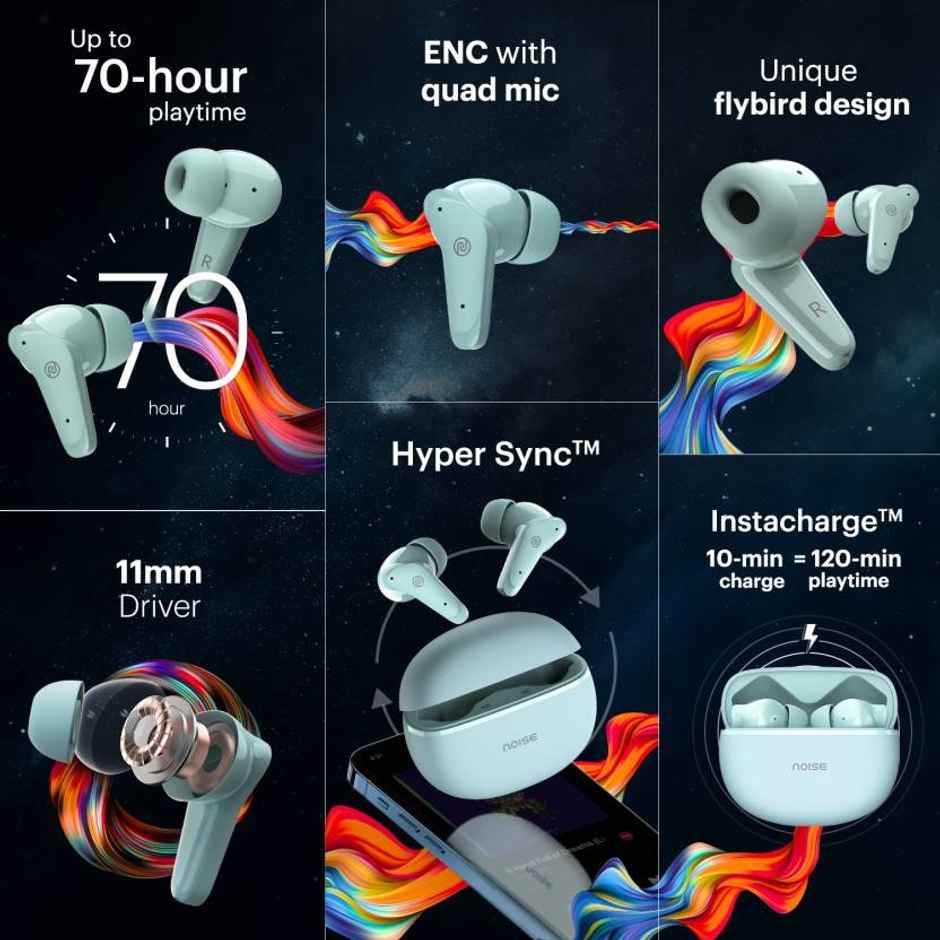 Noise Buds VS102 Plus Truly Wireless Bluetooth Earbuds - Serene Blue