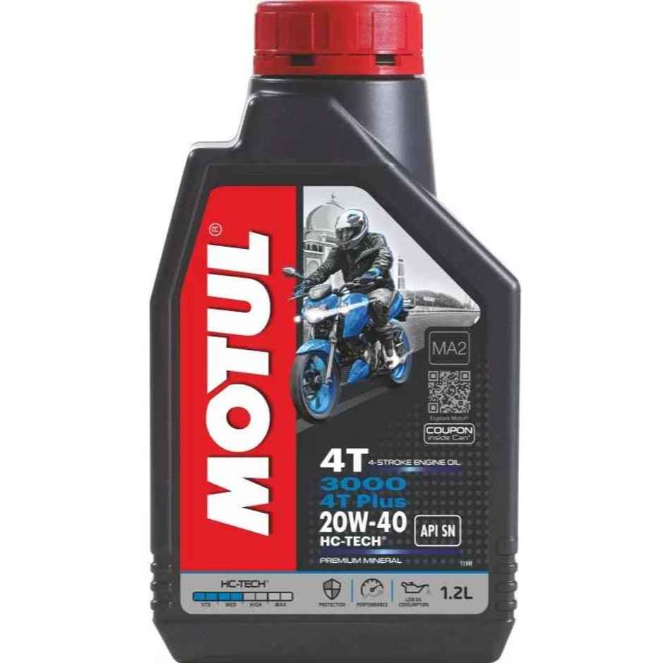Motul 3000 4T Plus 20W-40 Mineral Engine Oil | 1.2L