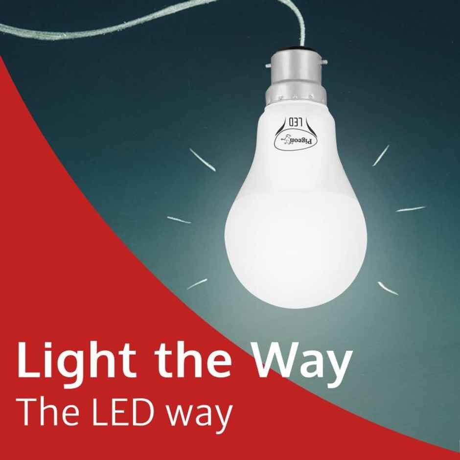 Pigeon LED Emergency Bulb - White | Rechargeable