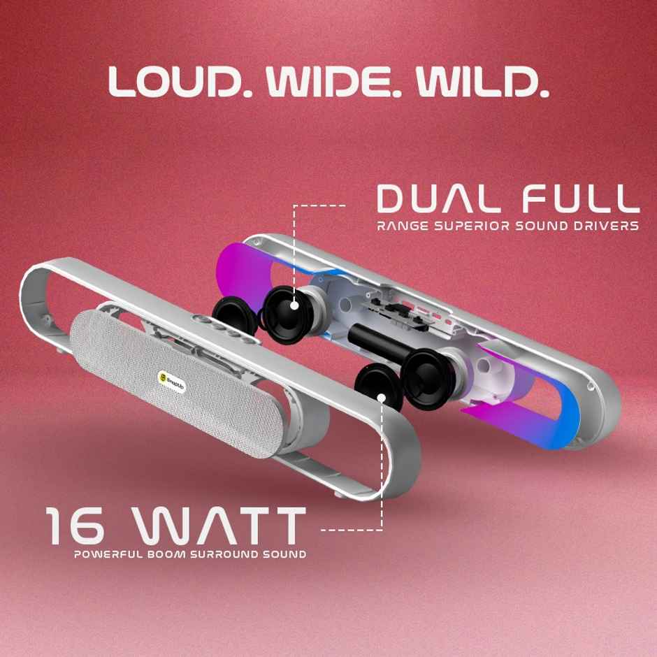 SnapUp Boom X Pro Sound Bar - Just White