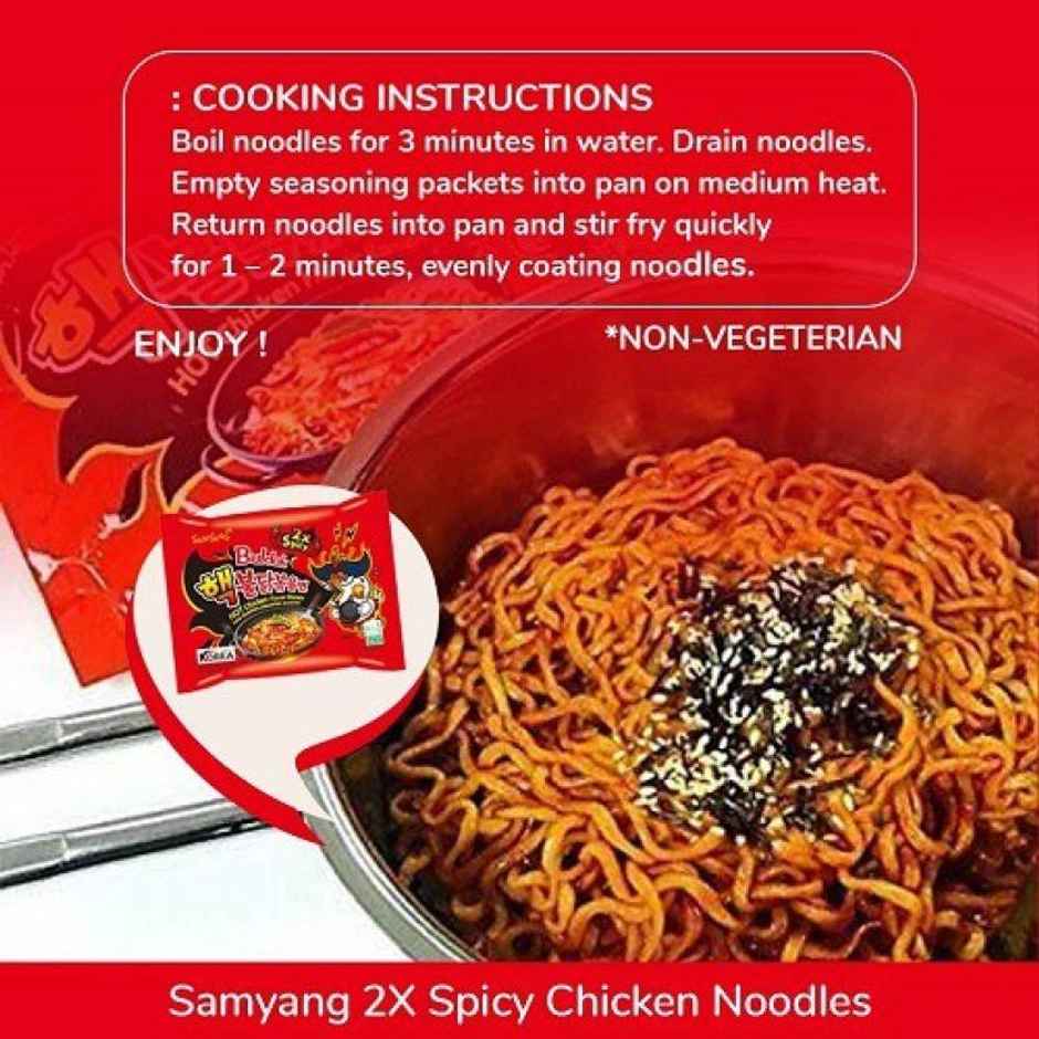 Korean Samyang Hot Chicken Flavour Ramen Non Veg