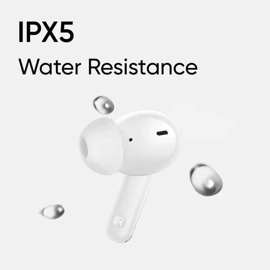 Realme Buds T110 With Ai Enc For Calls Fast Charging Bluetooth In Ear Earbuds ( White )