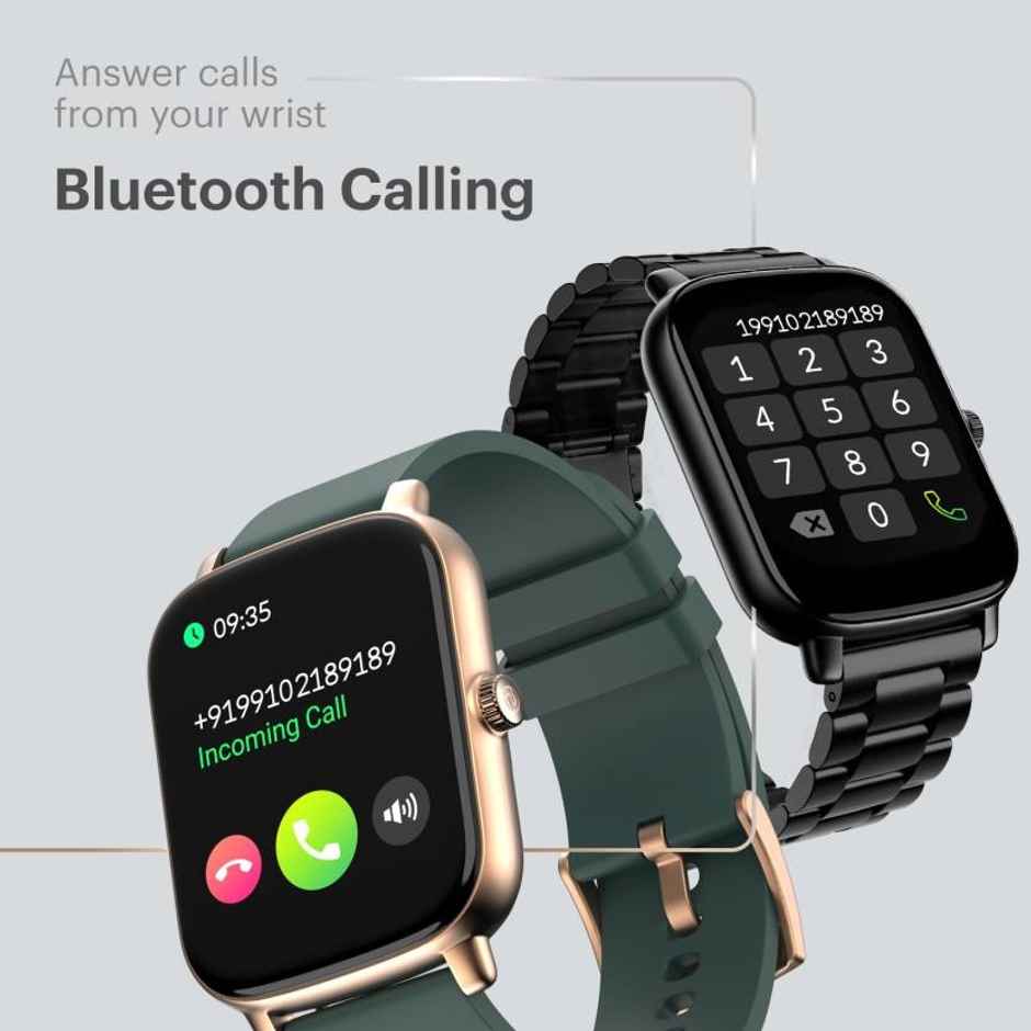 Noise Colorfit Icon Buzz Smartwatch | 1.69 inch LCD  Display | Ultra Thin Bezel - Elite Black