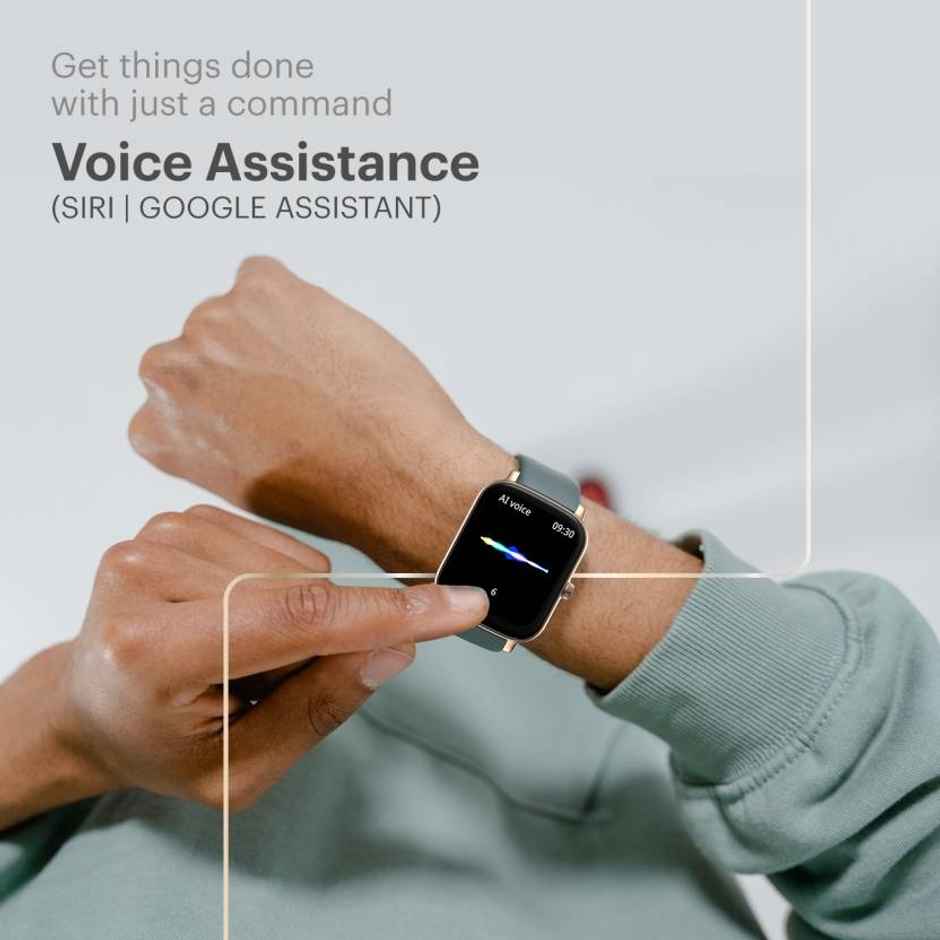 Noise Colorfit Icon Buzz Smartwatch | 1.69 inch LCD  Display | Ultra Thin Bezel - Elite Black