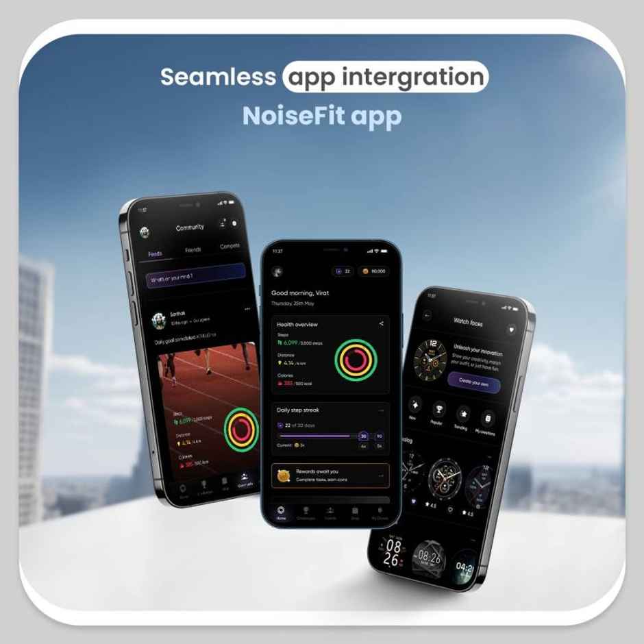 Noise Evolve 4 Smartwatch with Bluetooth Calling | 1.46" Display | SOS Technology - Elite Black