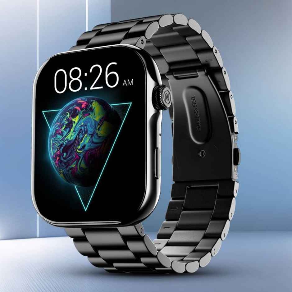 Noise Colorfit Vision 3 Smartwatch with Bluetooth Calling | 1.96" Display | Thin Bezel - Jet Black