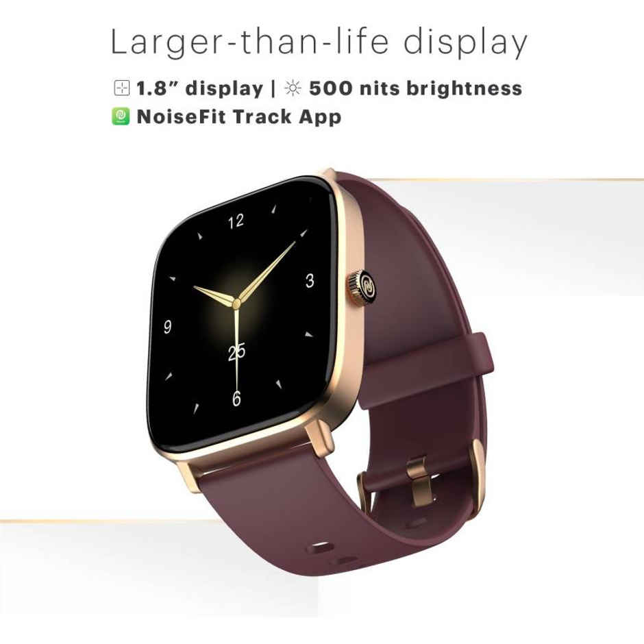 Noise ColorFit Icon 2 Smartwatch, 1.8'' Display with BT Calling, AI Voice Assistant Smartwatch - Deep Wine