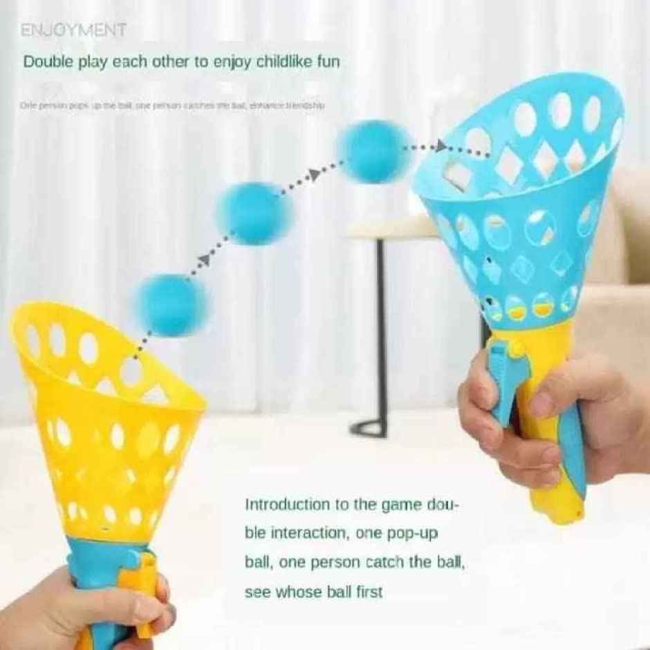 Storio Click and Catch Ball Game | Outdoor Twin Launcher Catch Toy