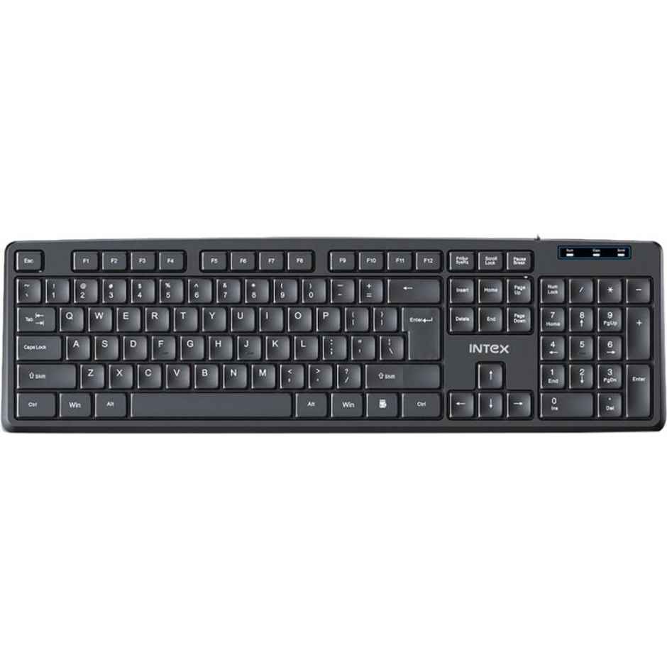 Intex IT-KB333/Corona G Wired USB Multi-device Keyboard (Black)