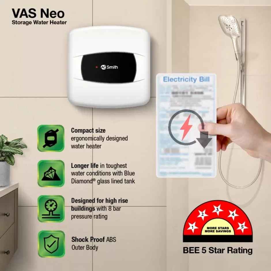 AO Smith 25 L Storage Water Geyser| VAS-NEO-025