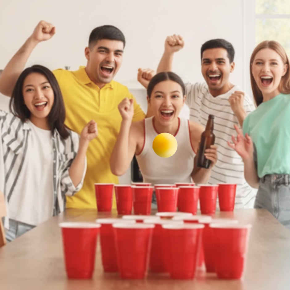 Beer Pong Glasses and Cards Set | 20 Glasses and 20 Dares | Party Needs | Propcon