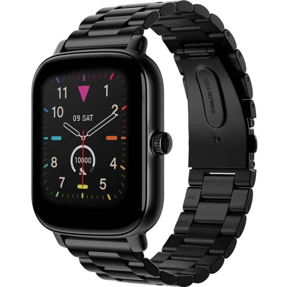 Noise Colorfit Icon Buzz Smartwatch | 1.69 inch LCD  Display | Ultra Thin Bezel - Elite Black