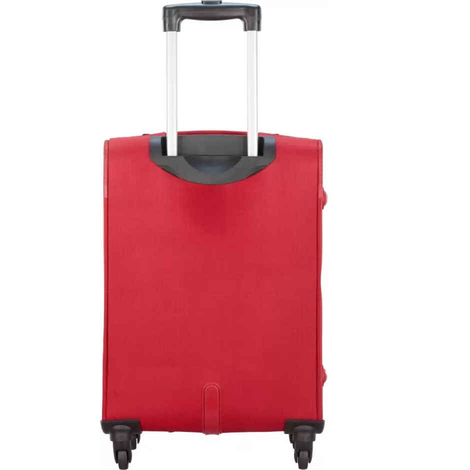VIP Unisex Solid Polyester 43 L Telescopic Trolley Bag | Chilli Red - S
