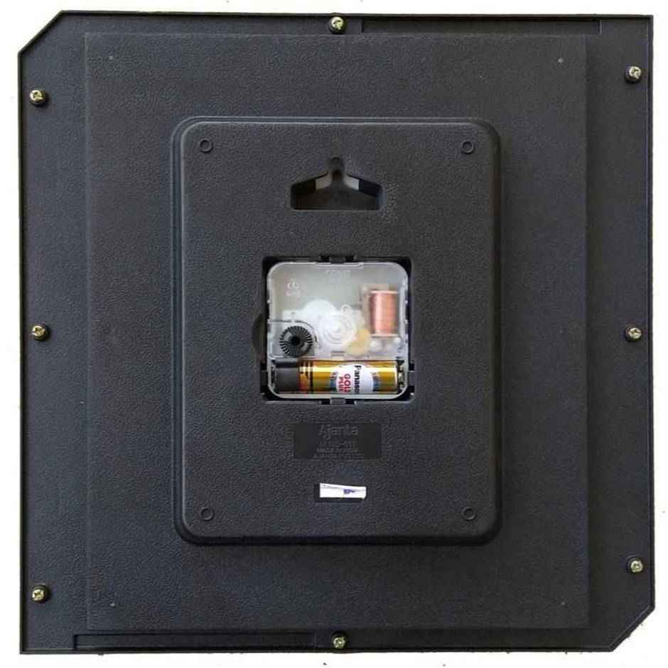 Ajanta Analog 27 cm x 26 cm Wall Clock | White | With Glass | Standard