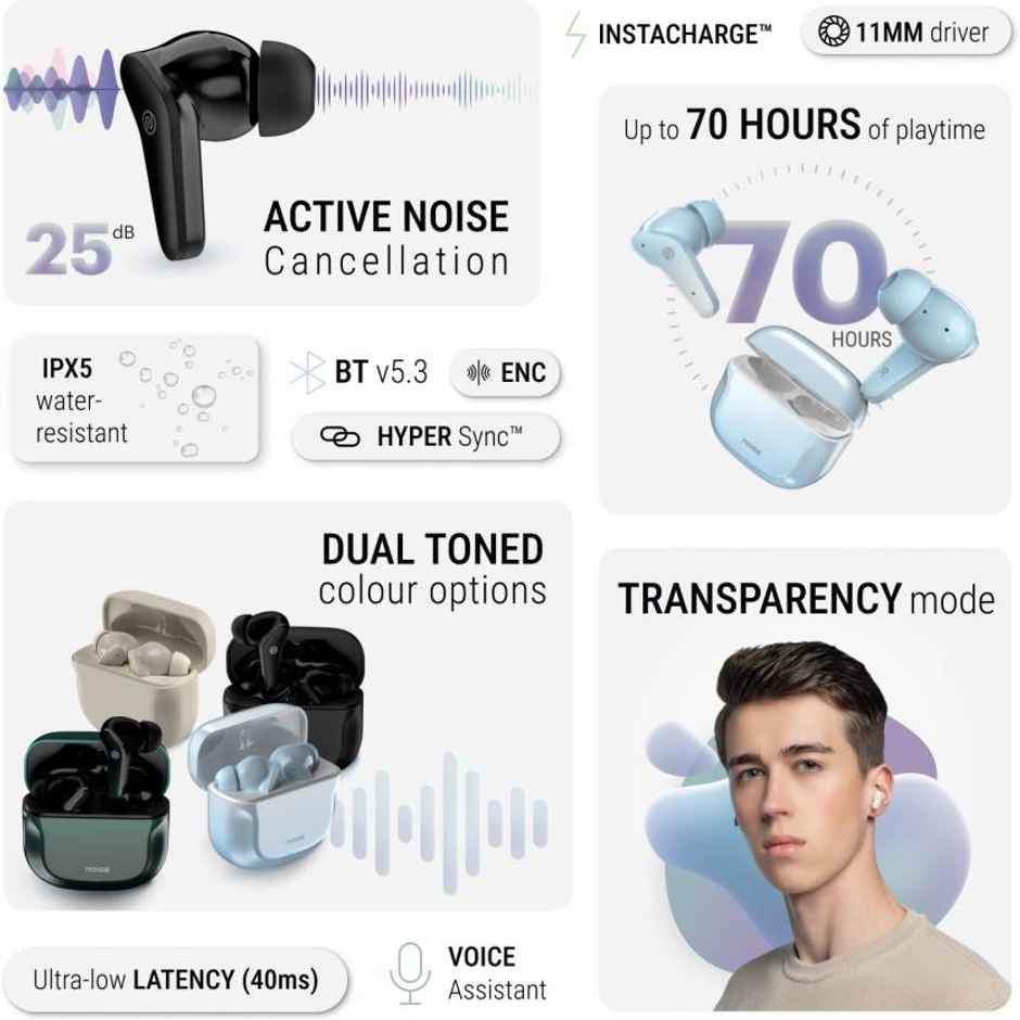 Noise Buds Vs102 Pro Truly Wireless Bluetooth Earbuds - Jet Black