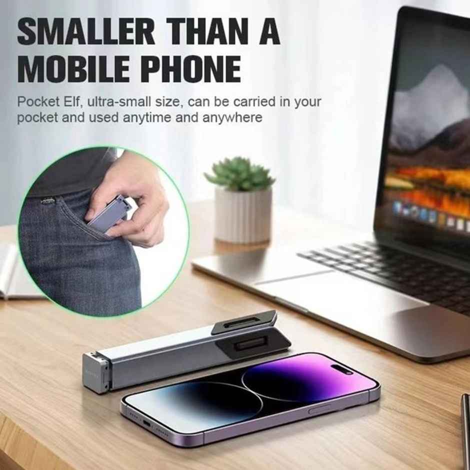 Bestor X-Shape Laptop Stand Compact Aluminum Stand For Desk,Height Adjustable Foldable,Pocket-Sized