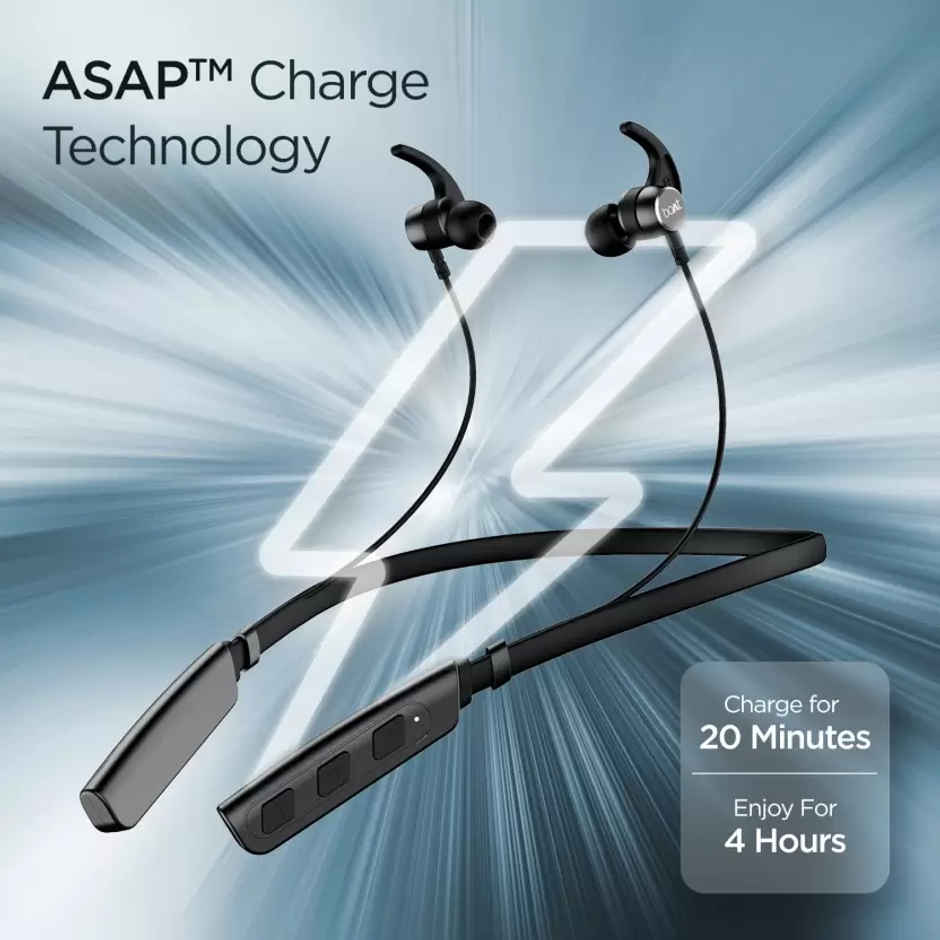 boAt Rockerz 235v2 BT Neckband w/ 8H Playtime, ASAP Charge & BTv5.0 (Indi Black)