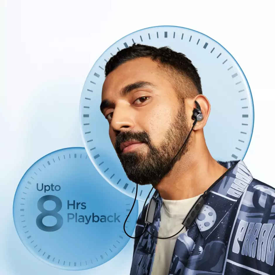 boAt Rockerz 235v2 BT Neckband w/ 8H Playtime, ASAP Charge & BTv5.0 (Indi Black)