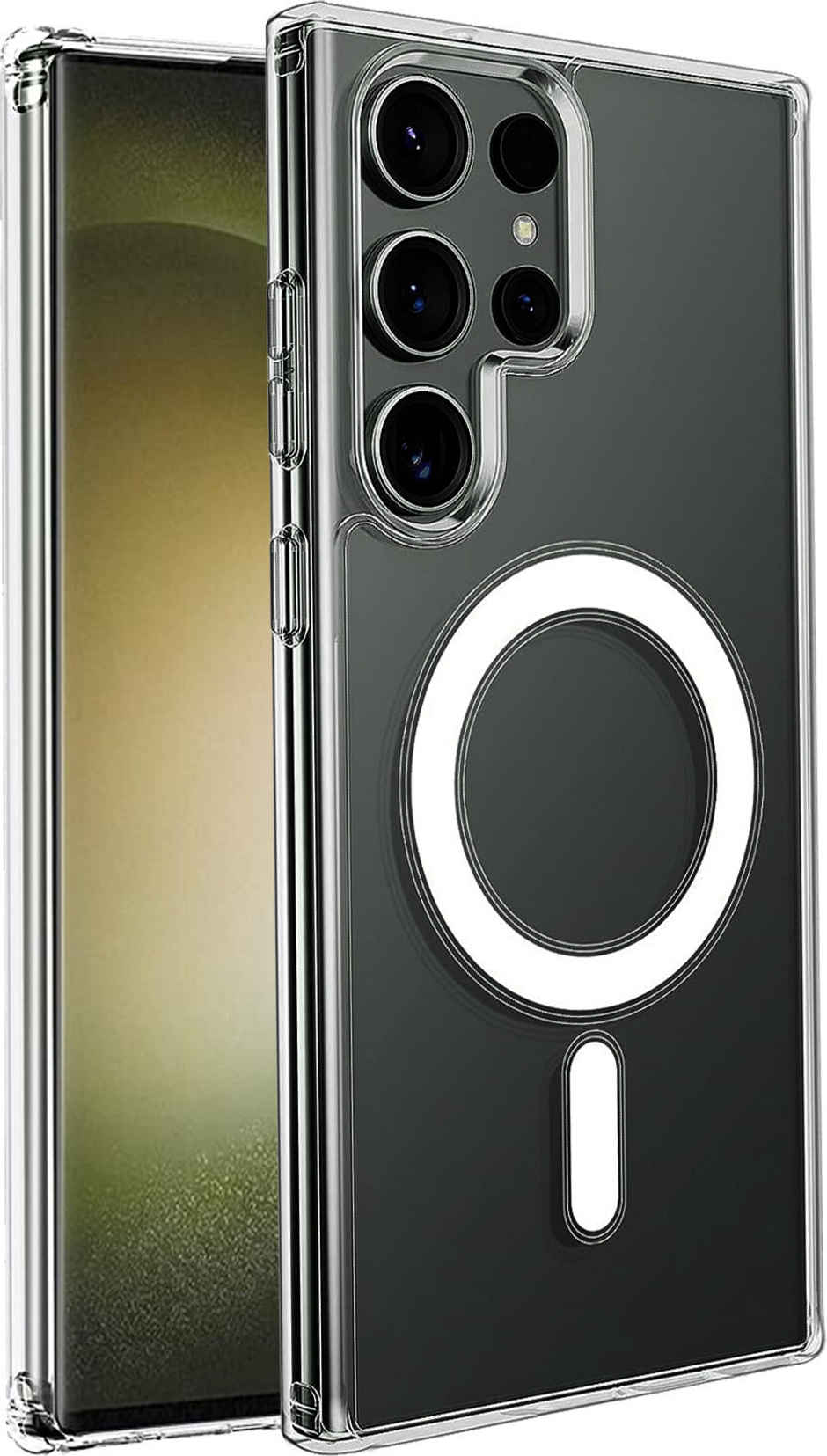 Artistque Case for Samsung Galaxy S24 Ultra 5g Back Cover - Transparent Clear Magsafe